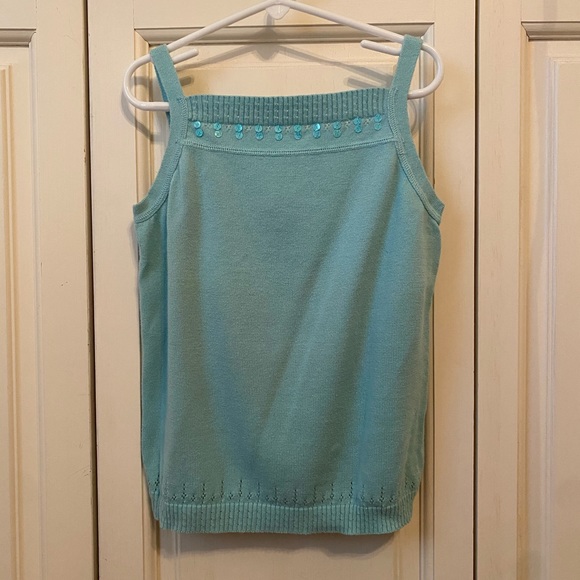 GAP Other - Gap Blue Sequin Sweater Tank Size L (10)